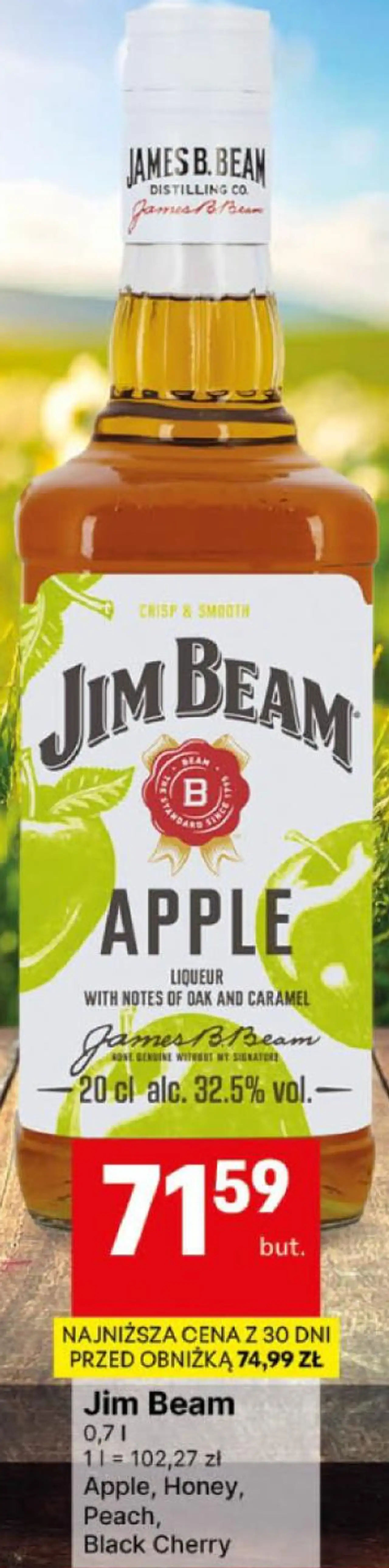 Jim Beam 0,7 l Apple, Honey, Peach, Black Cherry