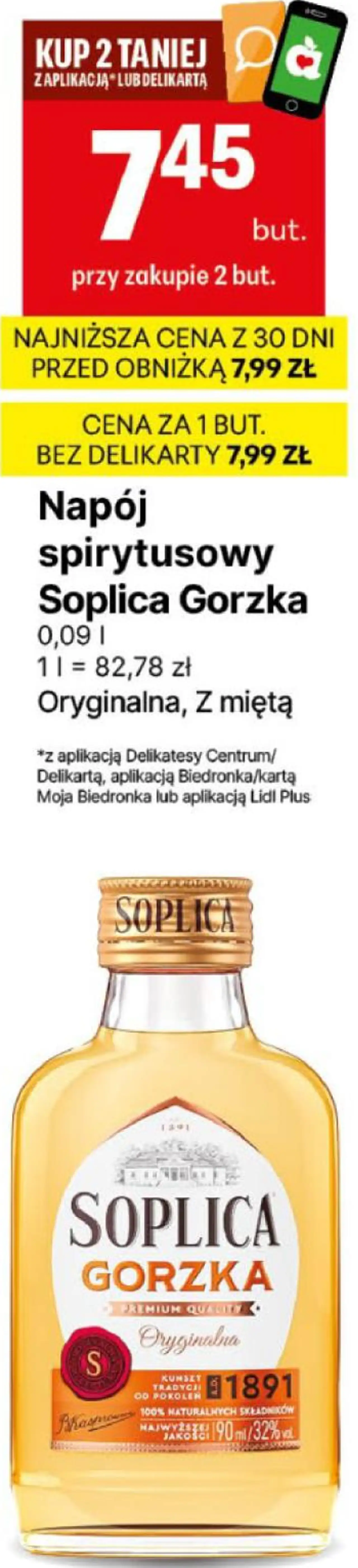 Napój spirytusowy Soplica Gorzka