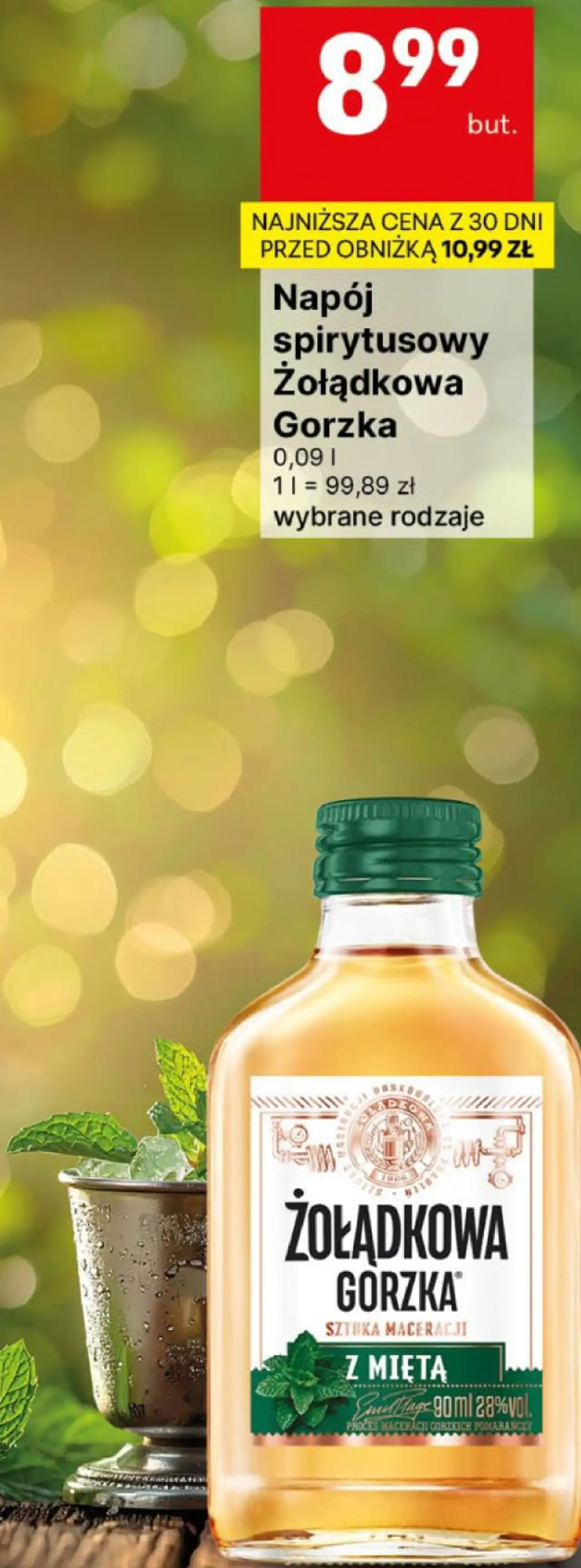 Napój spirytusowy Żołądkowa Gorzka