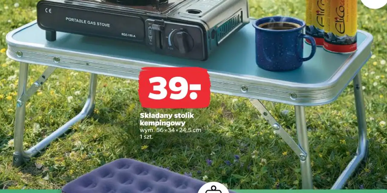 Składany stolik kempingowy