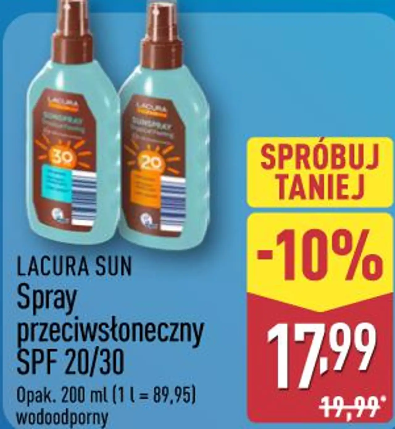 Spray przeciwsłoneczny SPF 20/30 LACURA SUN