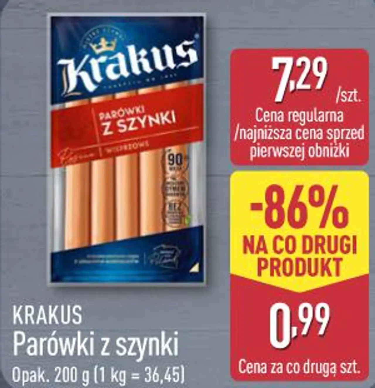 KRAKUS Parówki z szynki