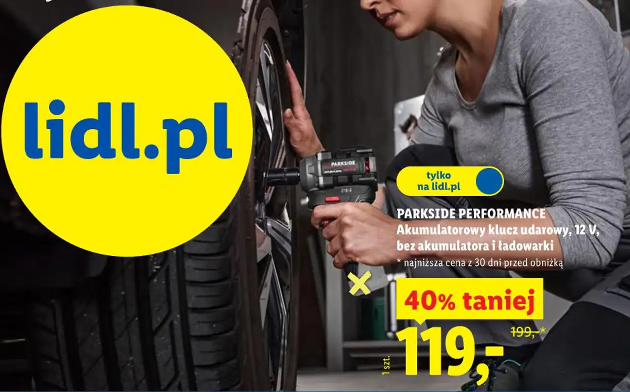 Akumulatorowy klucz udarowy, 12 V, bez akumulatora i ładowarki PARKSIDE