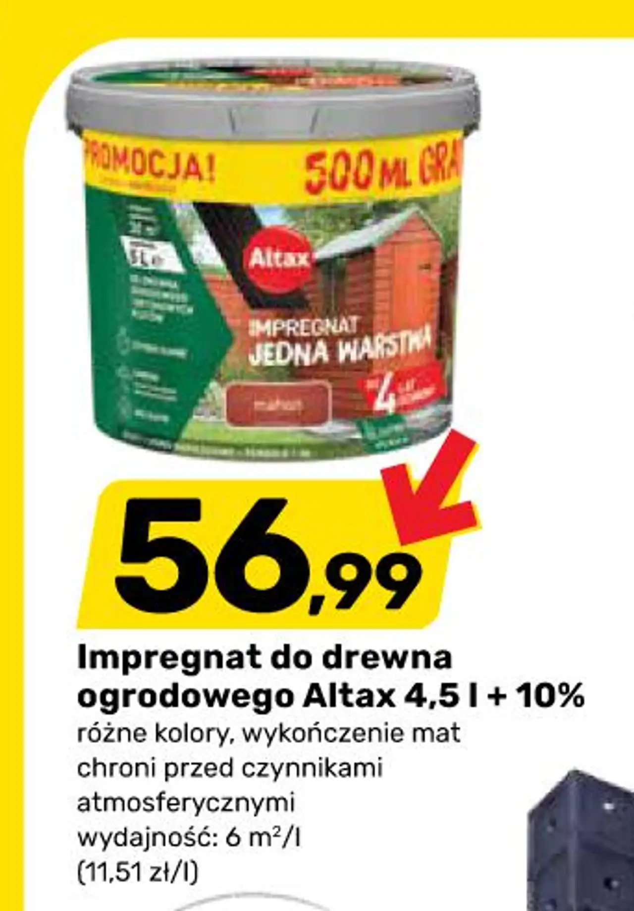 Impregnat do drewna ogrodowego Altax 4,5 l + 10%