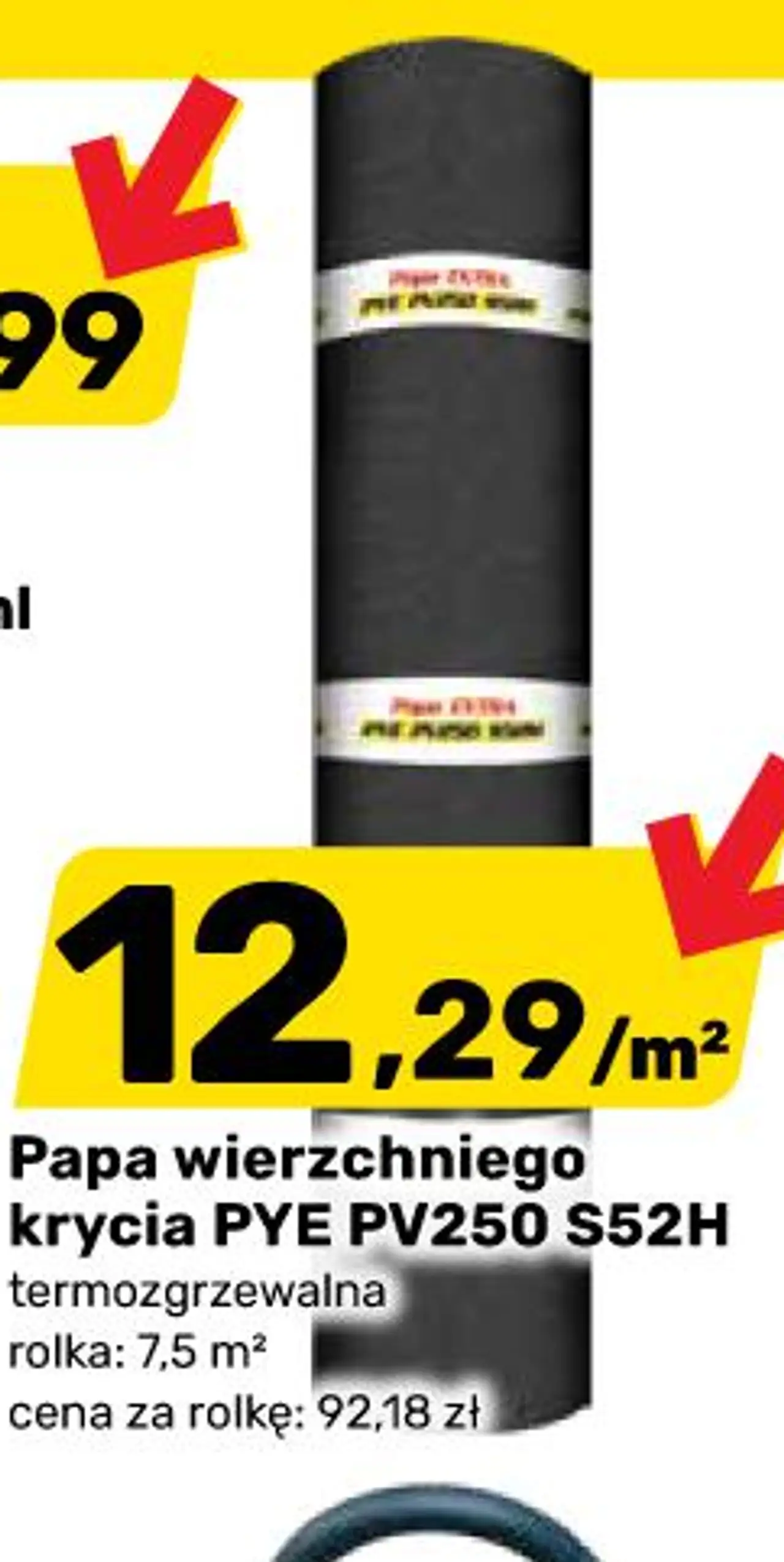 Papa wierzchniego krycia PYE PV250 S52H