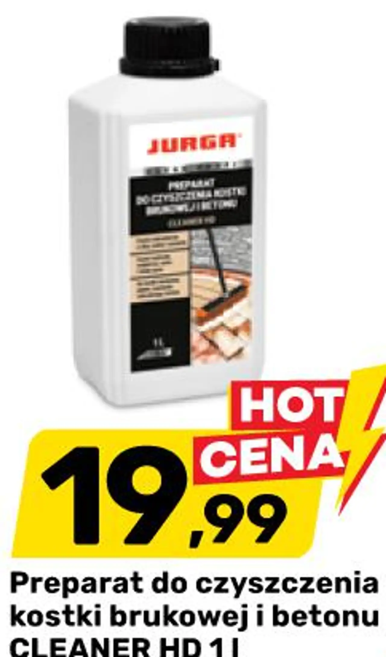 Preparat do czyszczenia kostki brukowej i betonu CLEANER HD Jurga 1 l