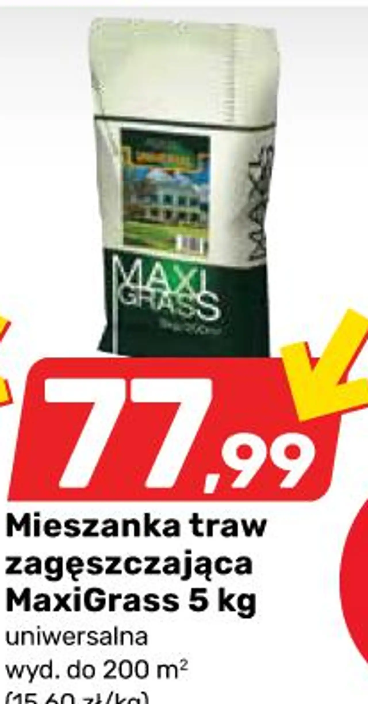 Mieszanka traw zagęszczająca MaxiGrass 5 kg