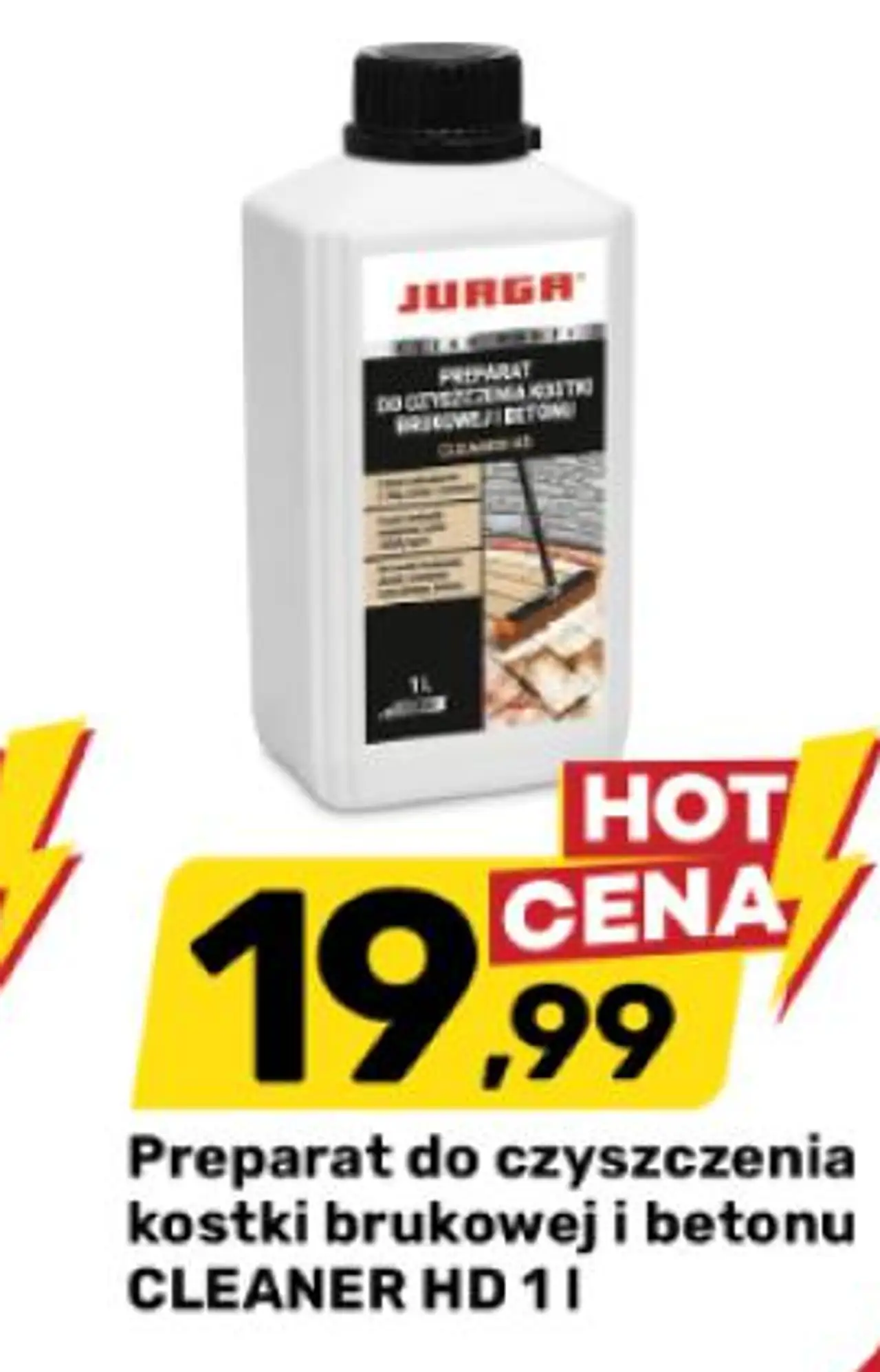 Preparat do czyszczenia kostki brukowej i betonu CLEANER HD 1l