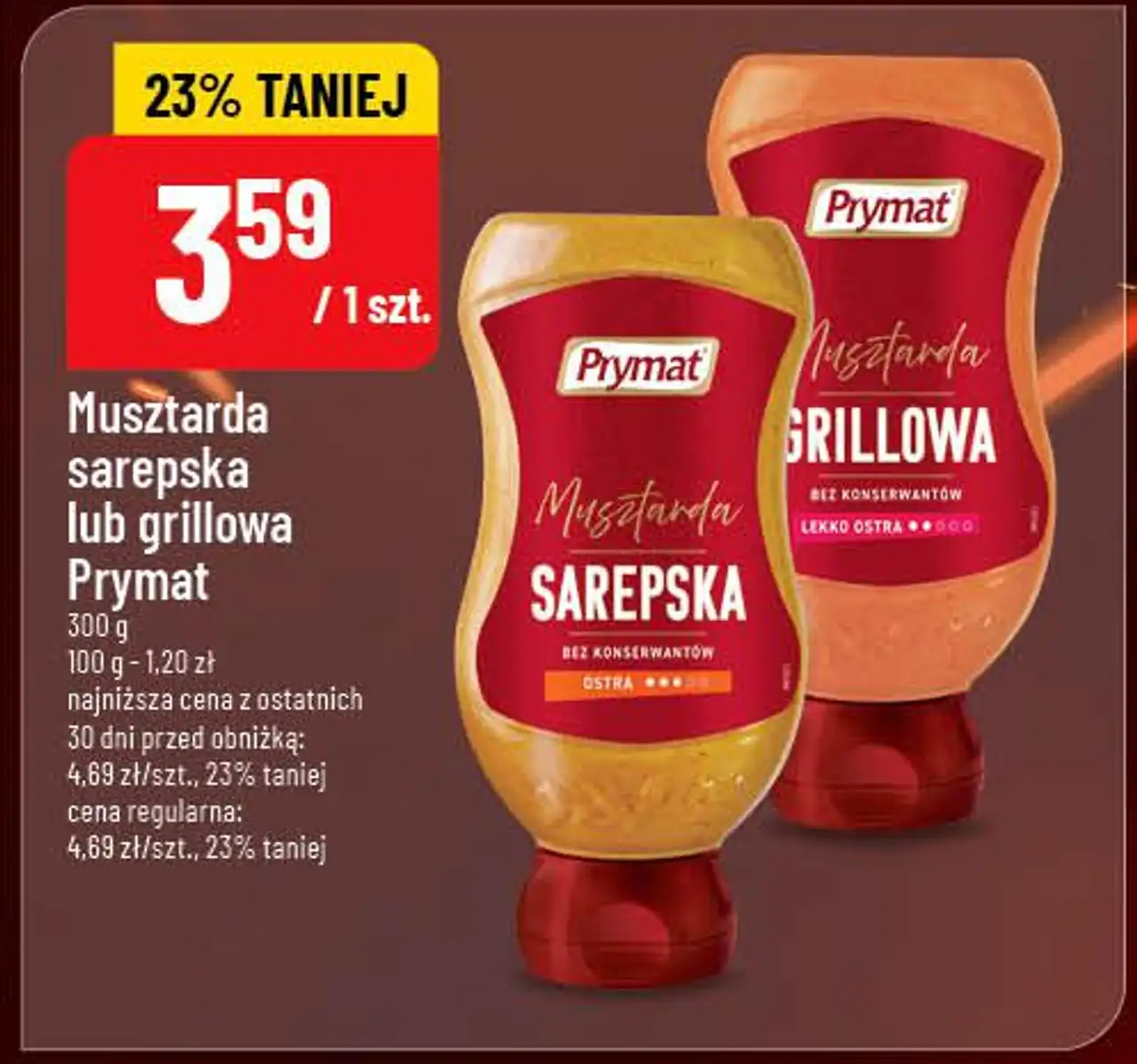 Musztarda sarepska lub grillowa Prymat