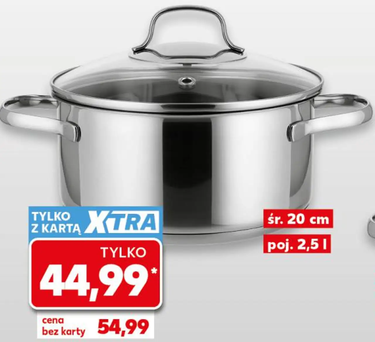 SILVERCREST Garnek stalowy śr. 20 cm, poj. 2,5 l