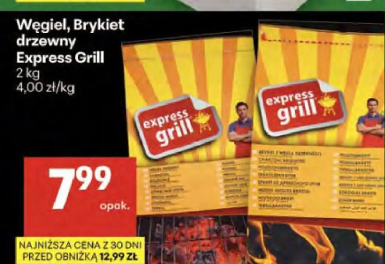 Węgiel, Brykiet drzewny Express Grill