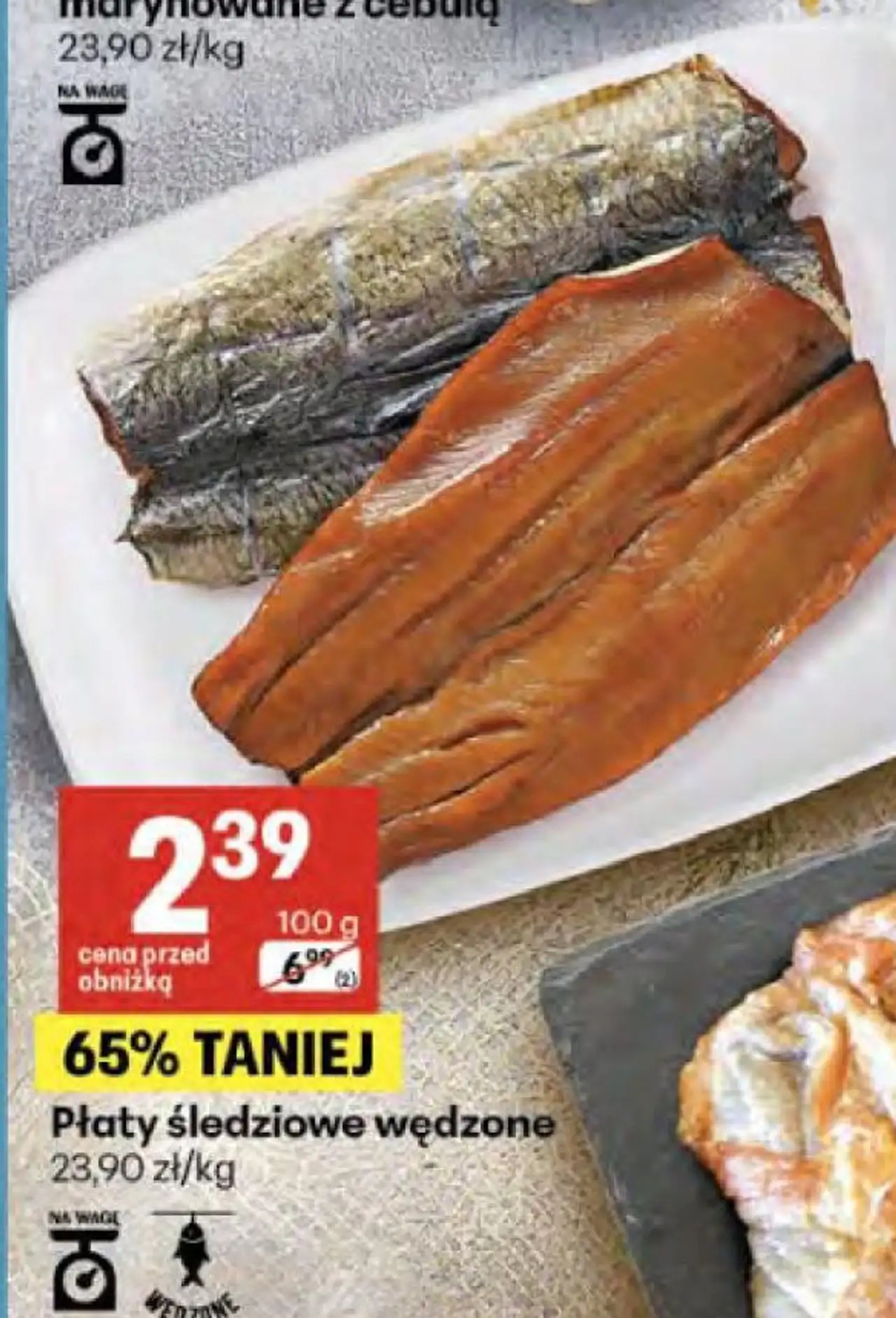 Płaty śledziowe wędzone