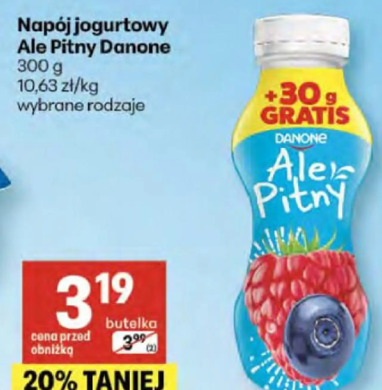 Napój jogurtowy Ale Pitny Danone