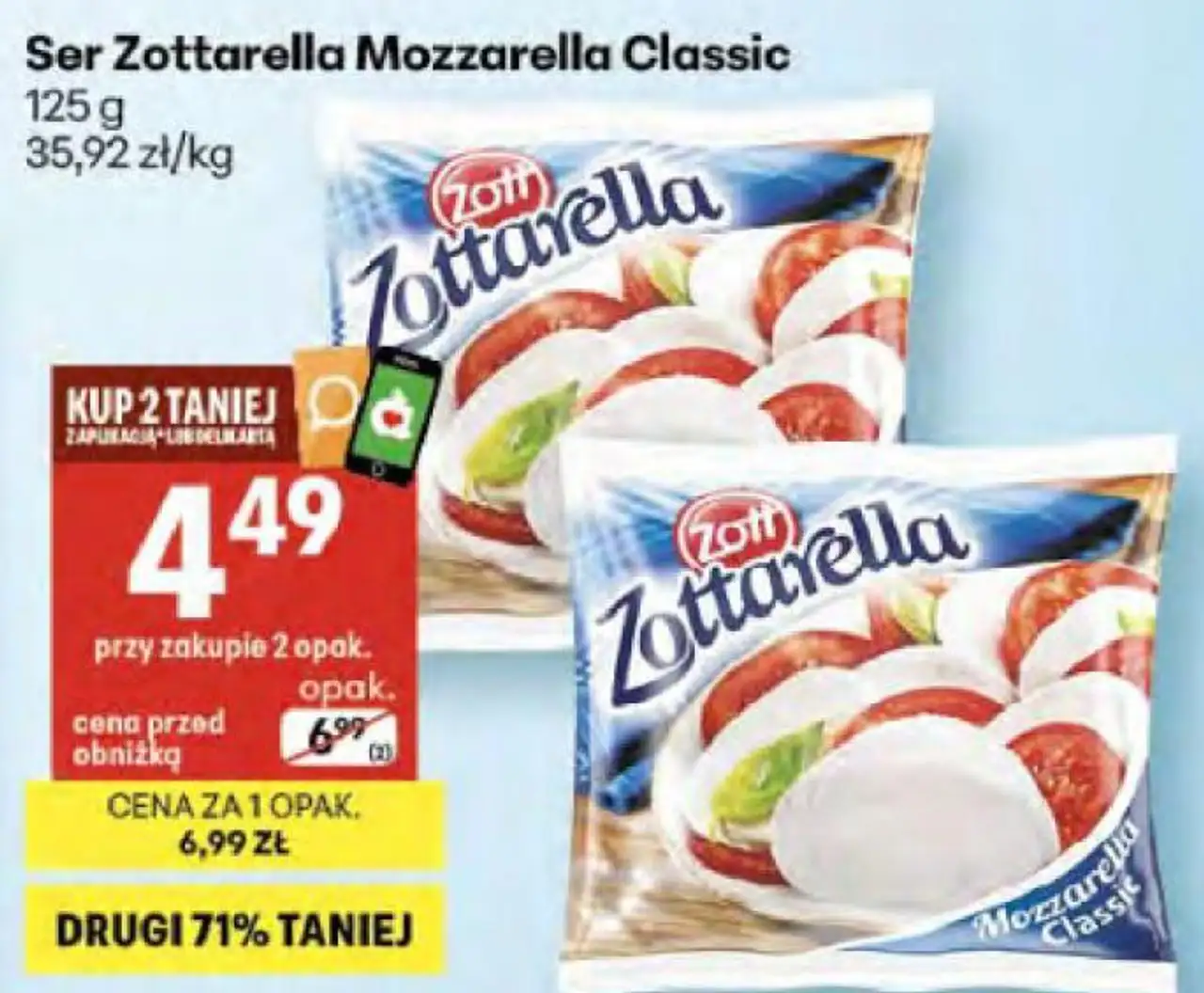 Ser Zottarella Mozzarella Classic 125 g