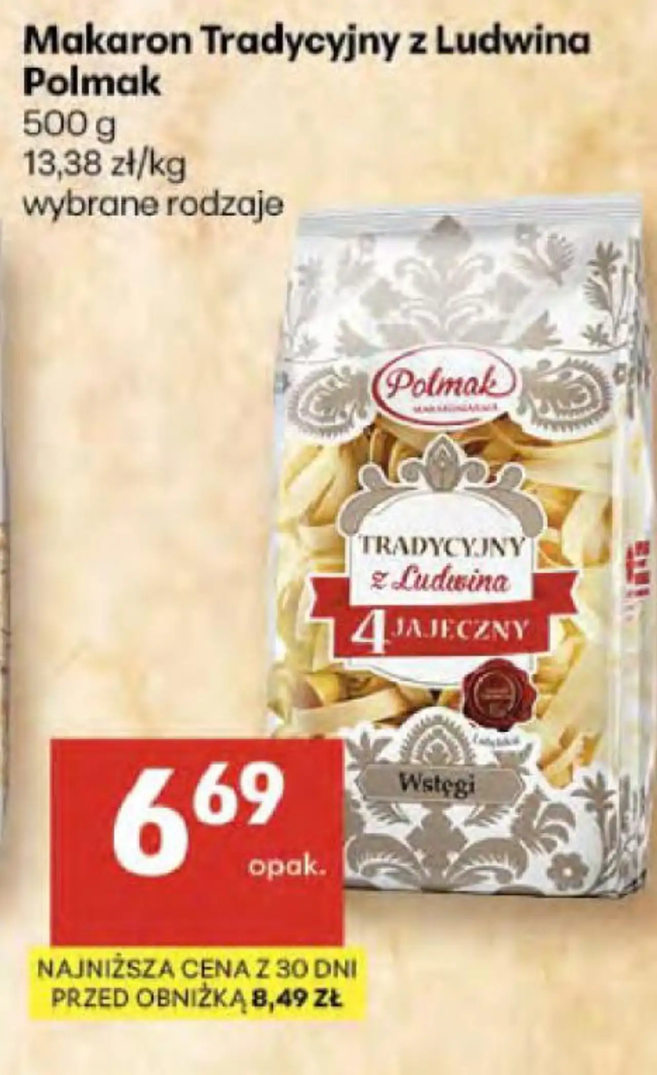 Makaron Tradycyjny z Ludwina Polmak