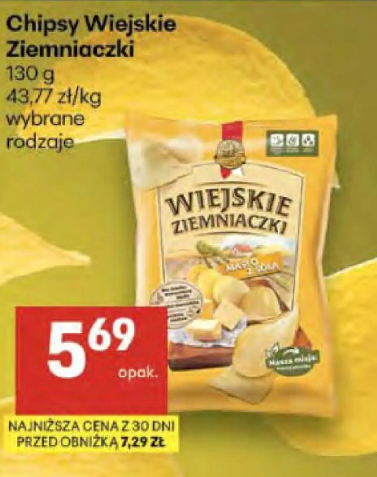 Chipsy Wiejskie Ziemniaczki 130 g