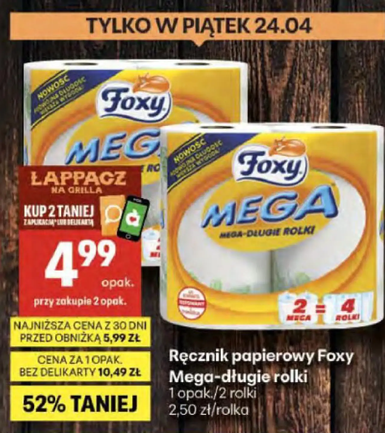 Ręcznik papierowy Foxy Mega-długie rolki