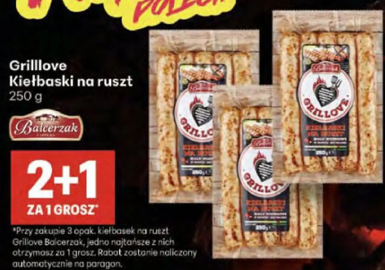 Grilllove Kiełbaski na ruszt 250 g