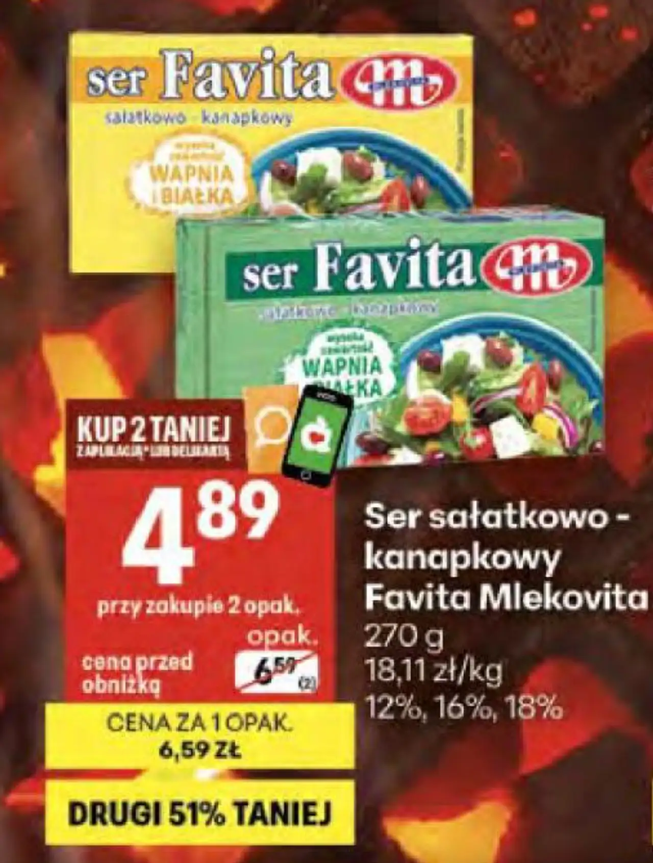 Ser sałatkowo-kanapkowy Favita Mlekovita
