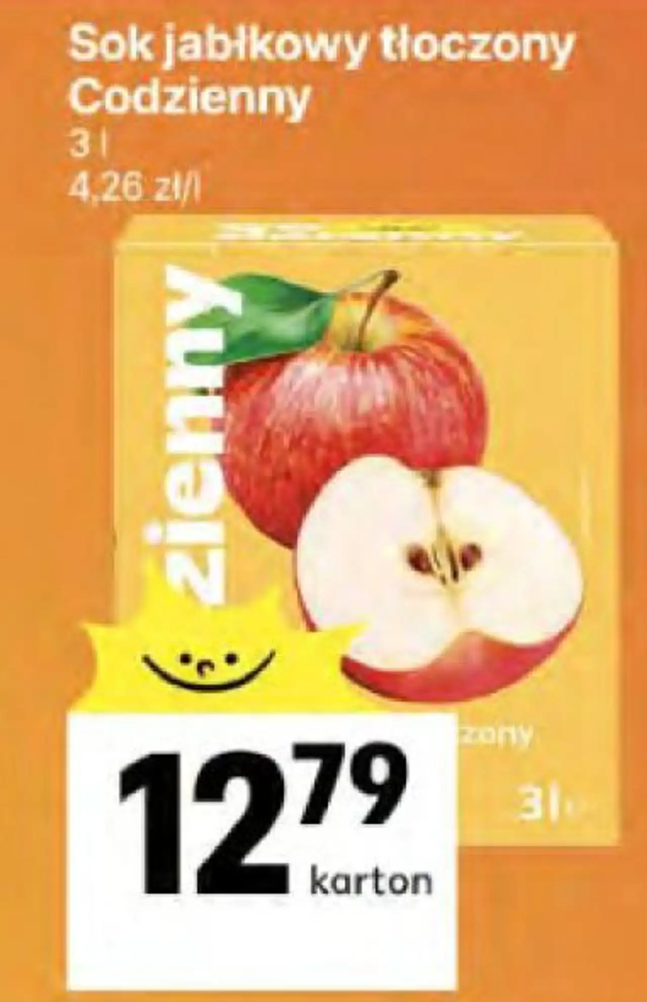 Sok jabłkowy tłoczony Codzienny