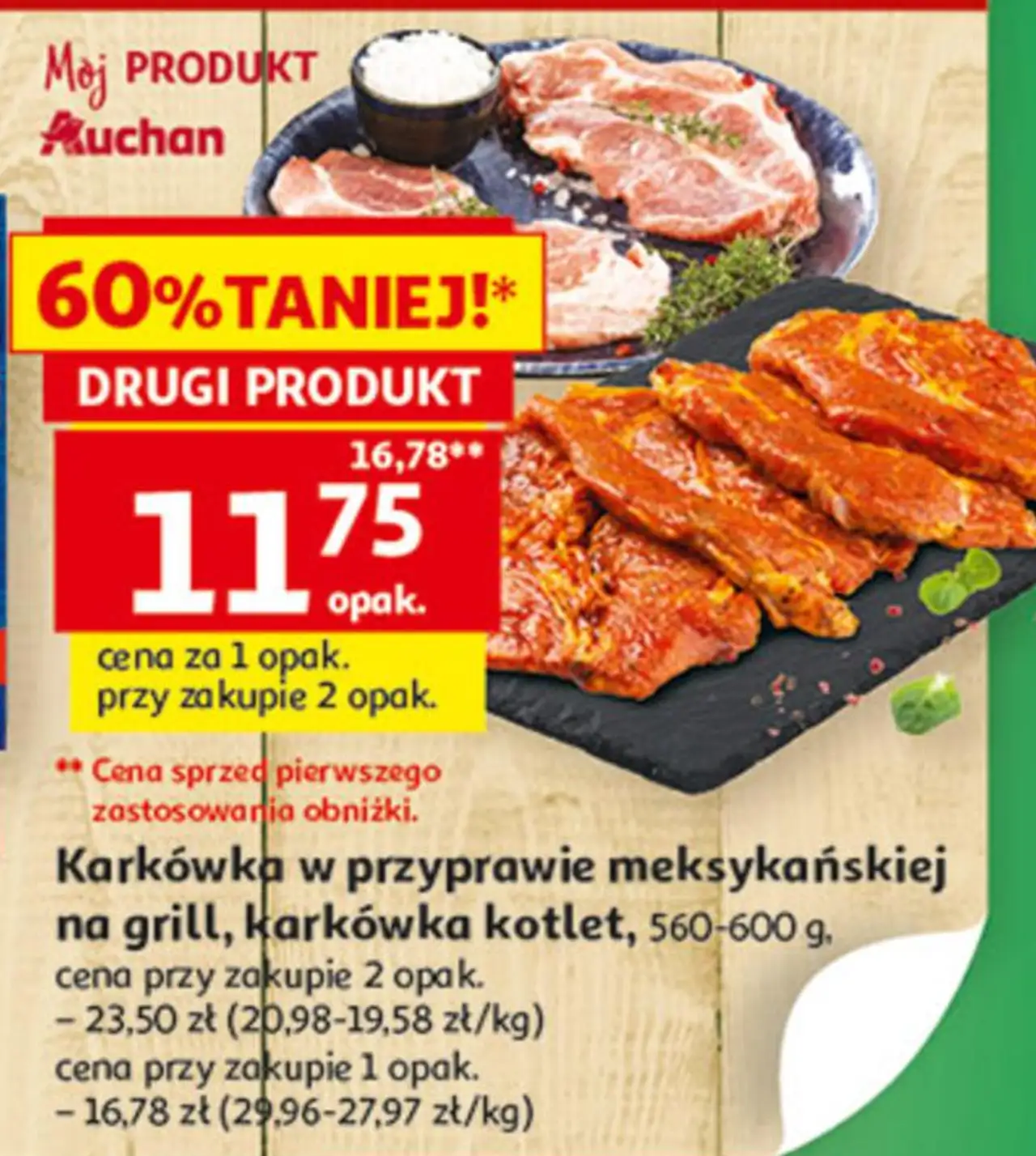 Karkówka w przyprawie meksykańskiej na grill, karkówka kotlet