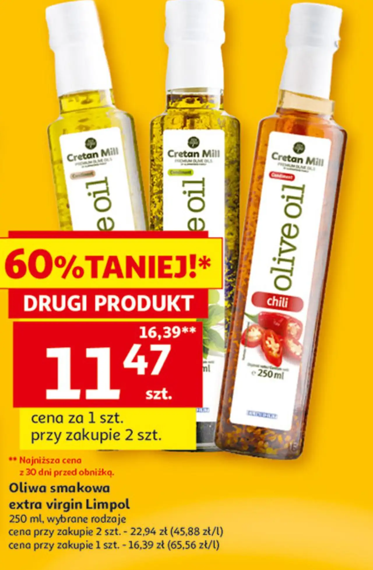 Oliwa smakowa extra virgin Limpol 250 ml, wybrane rodzaje