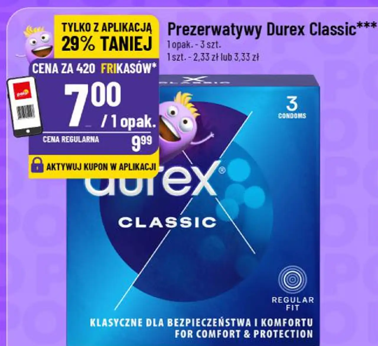 Prezerwatywy Durex Classic