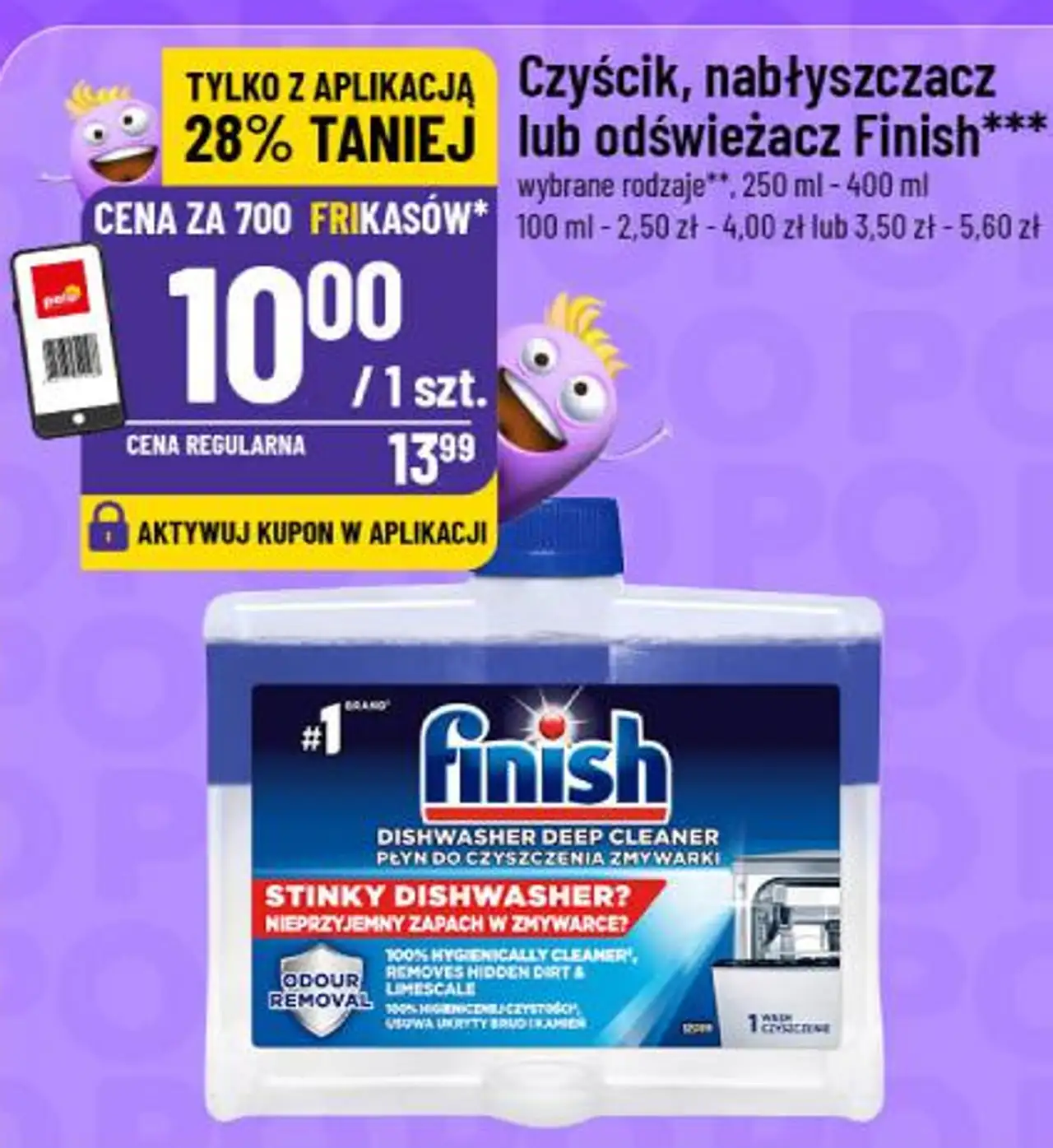 Czyścik, nabłyszczacz lub odświeżacz Finish***