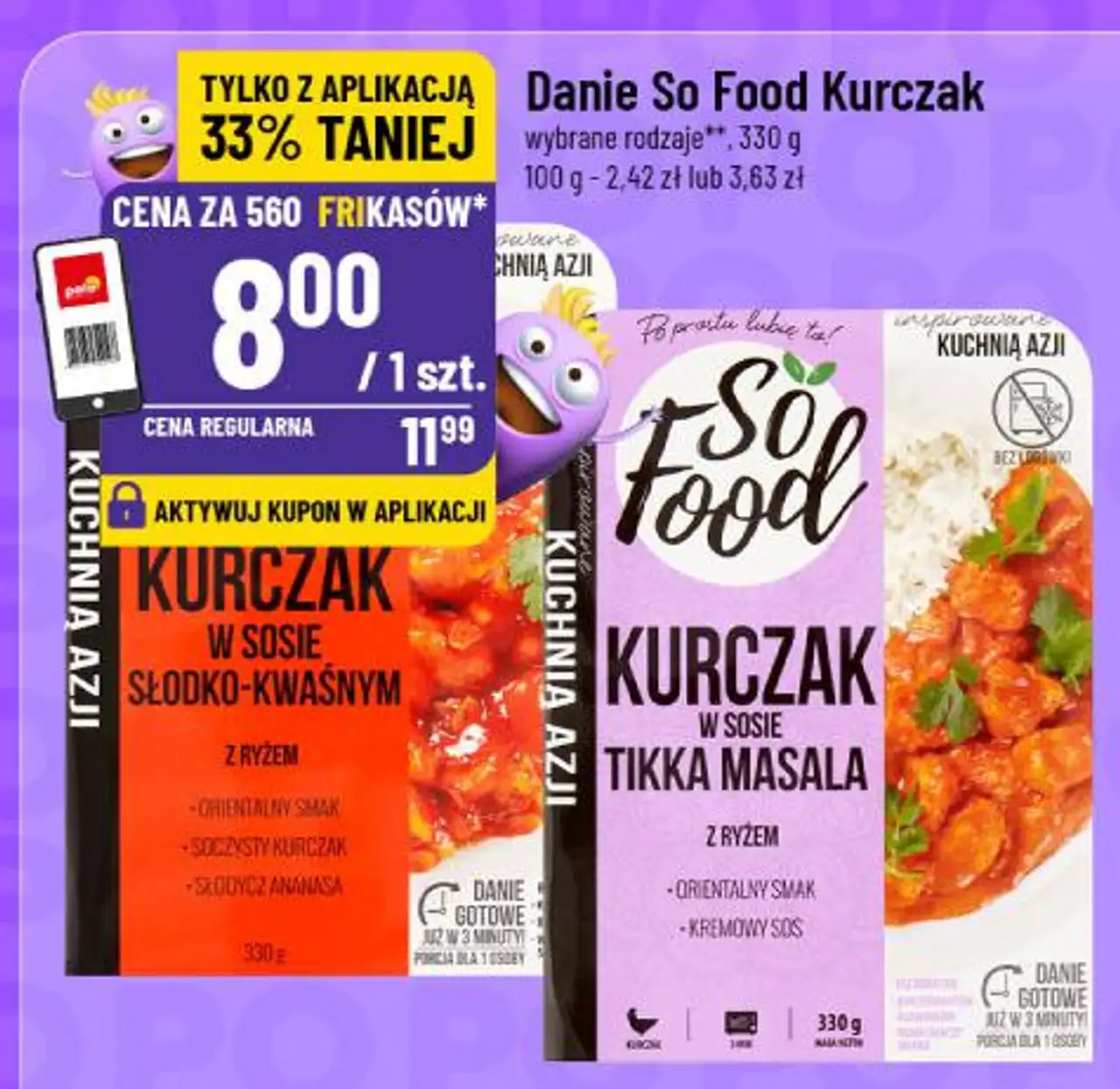 Danie So Food Kurczak wybrane rodzaje**, 330 g