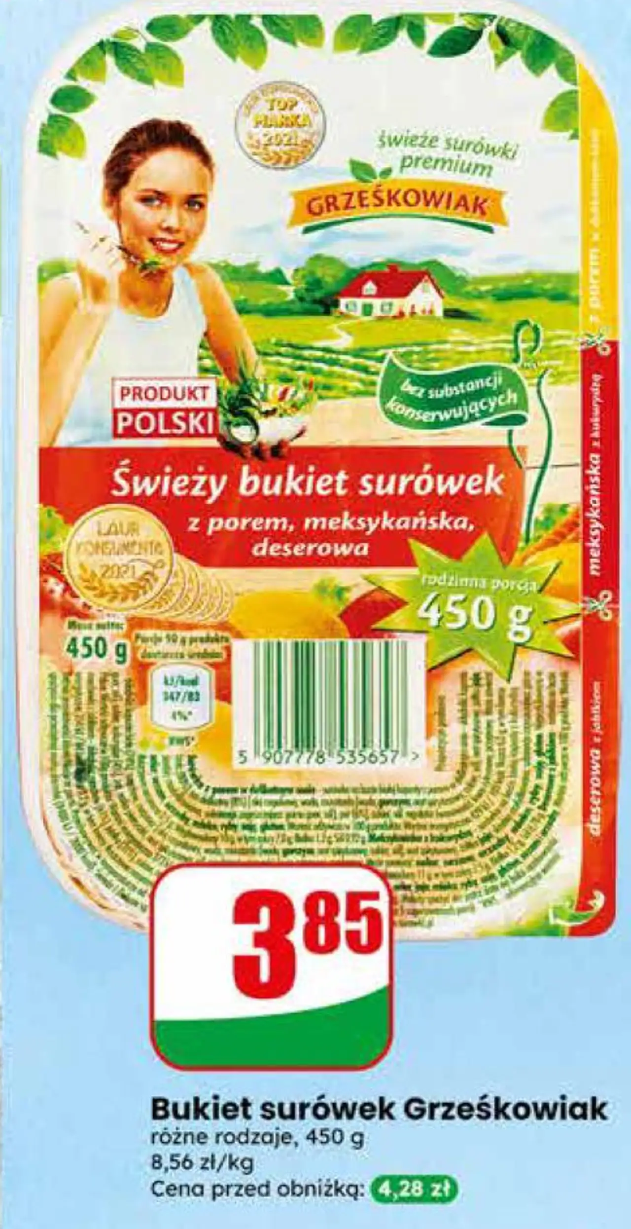 Bukiet surówek Grześkowiak różne rodzaje, 450 g