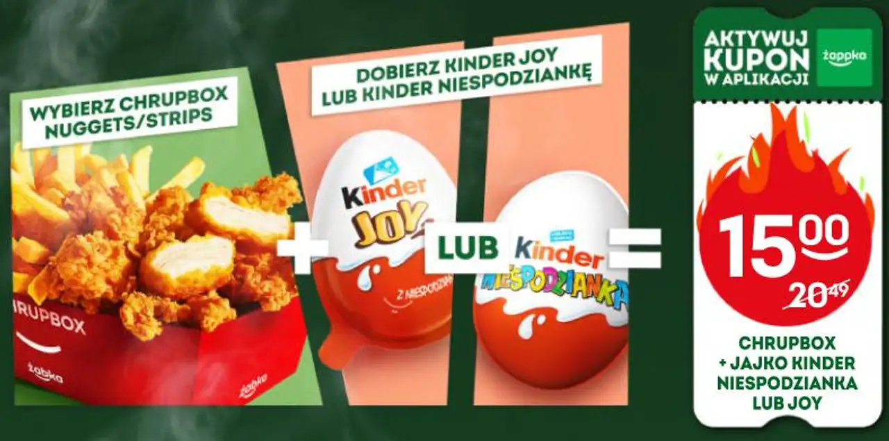 CHRUPBOX + JAJKO KINDER NIESPODZIANKA LUB JOY