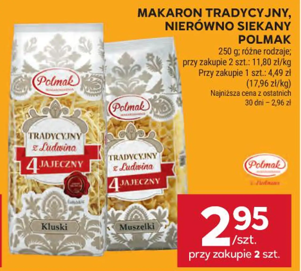 MAKARON TRADYCYJNY, NIERÓWNO SIEKANY POLMAK