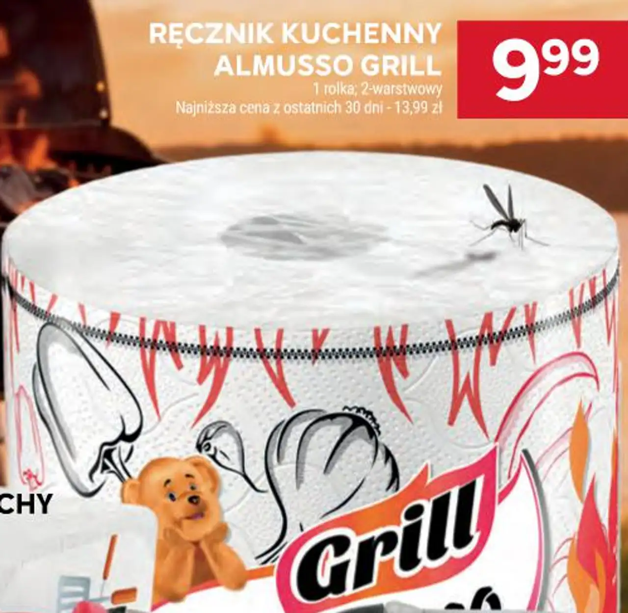 RĘCZNIK KUCHENNY ALMUSSO GRILL 1 rolka ; 2-warstwowy
