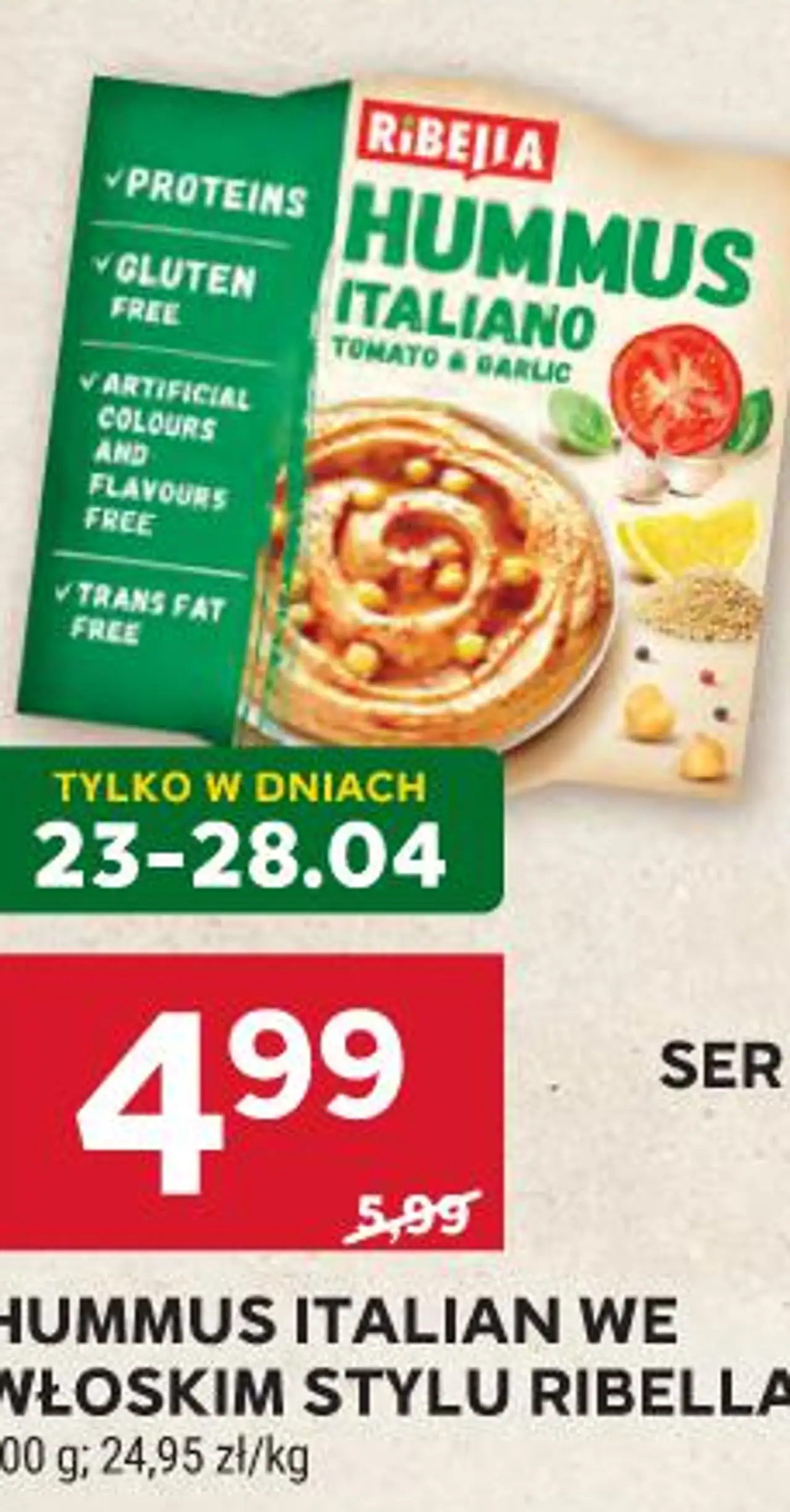 HUMMUS ITALIAN WE WŁOSKIM STYLU RIBELLA