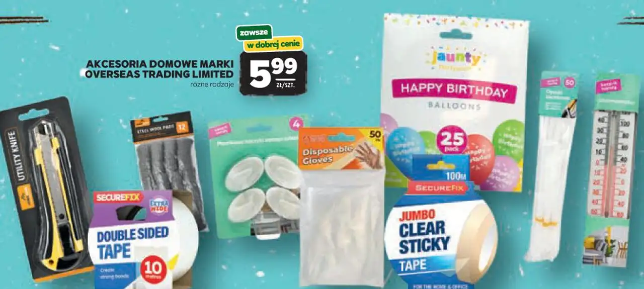 AKCESORIA DOMOWE MARKI OVERSEAS TRADING LIMITED różne rodzaje