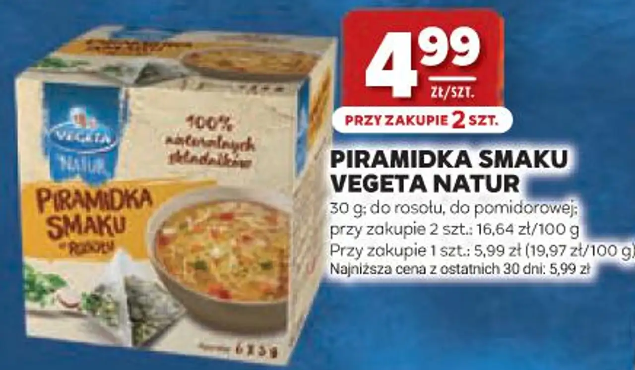 PIRAMIDKA SMAKU VEGETA NATUR