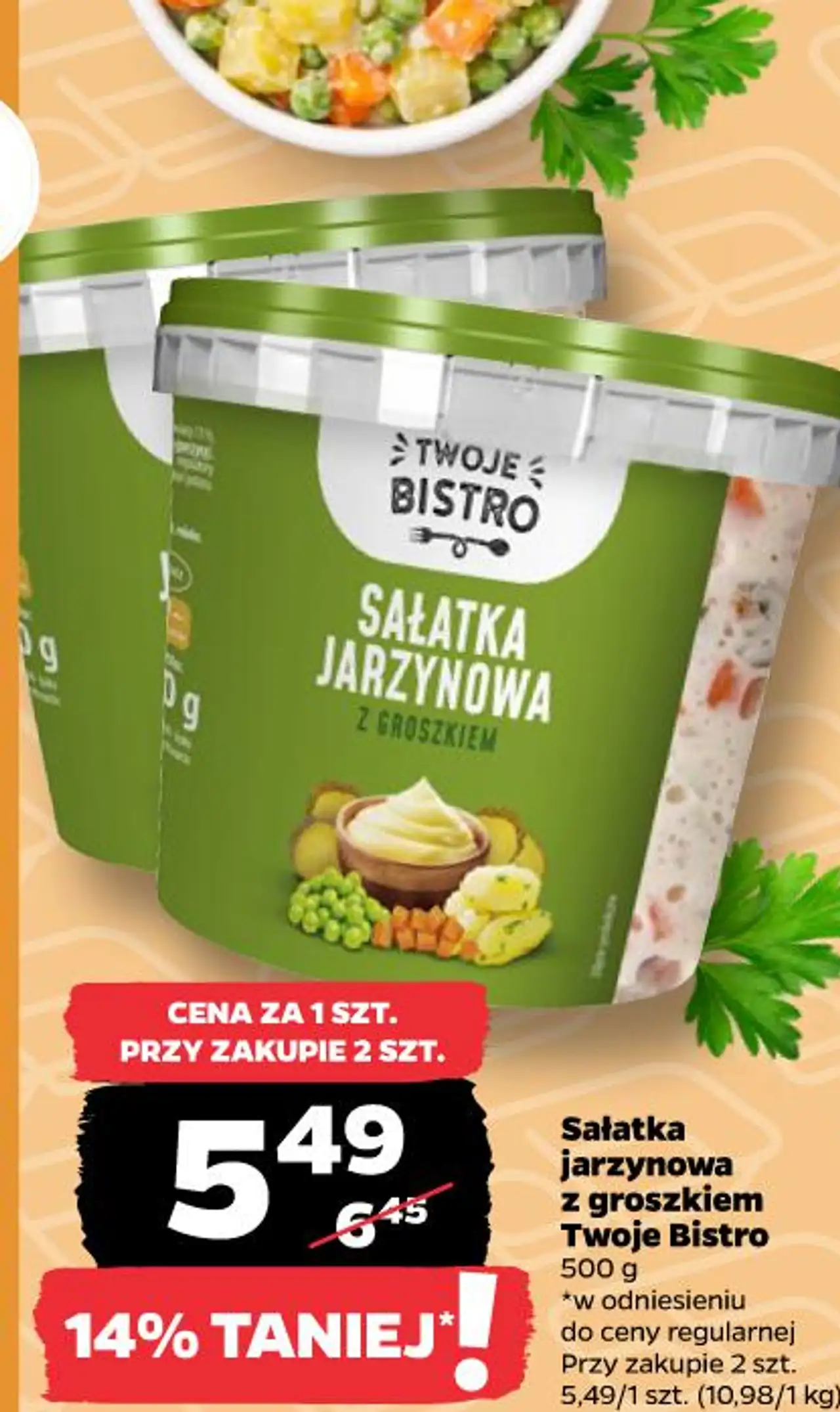 Sałatka jarzynowa z groszkiem Twoje Bistro