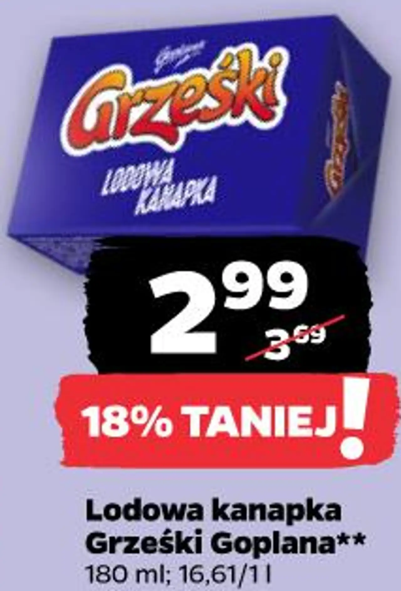 Lodowa kanapka Grześki Goplana