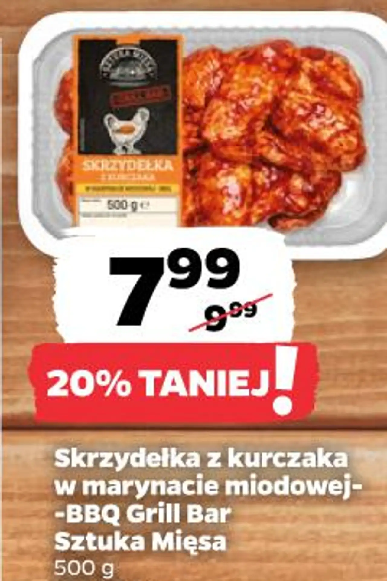 Skrzydełka z kurczaka w marynacie miodowej -BBQ Grill Bar Sztuka Mięsa