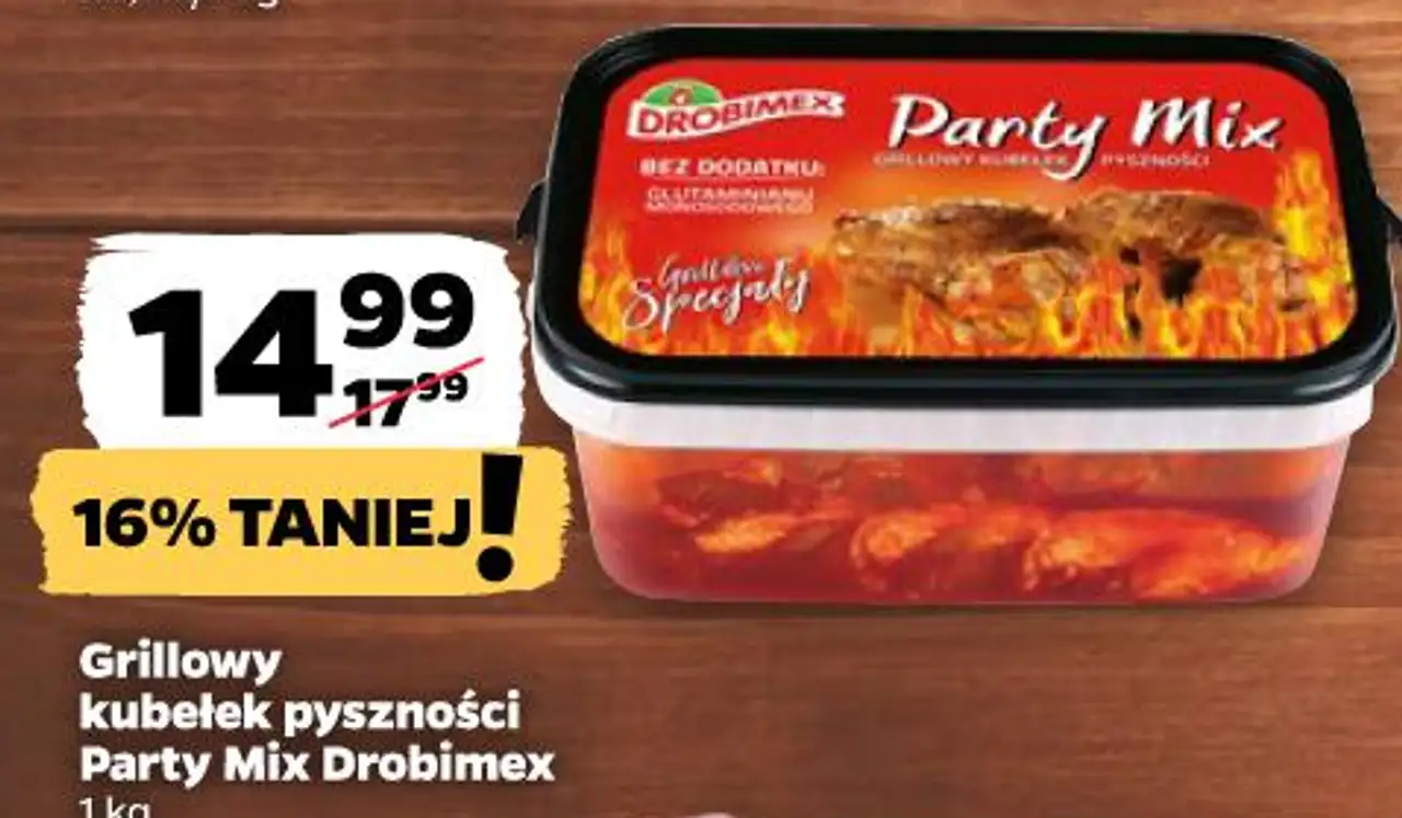 Grillowy kubełek pyszności Party Mix Drobimex