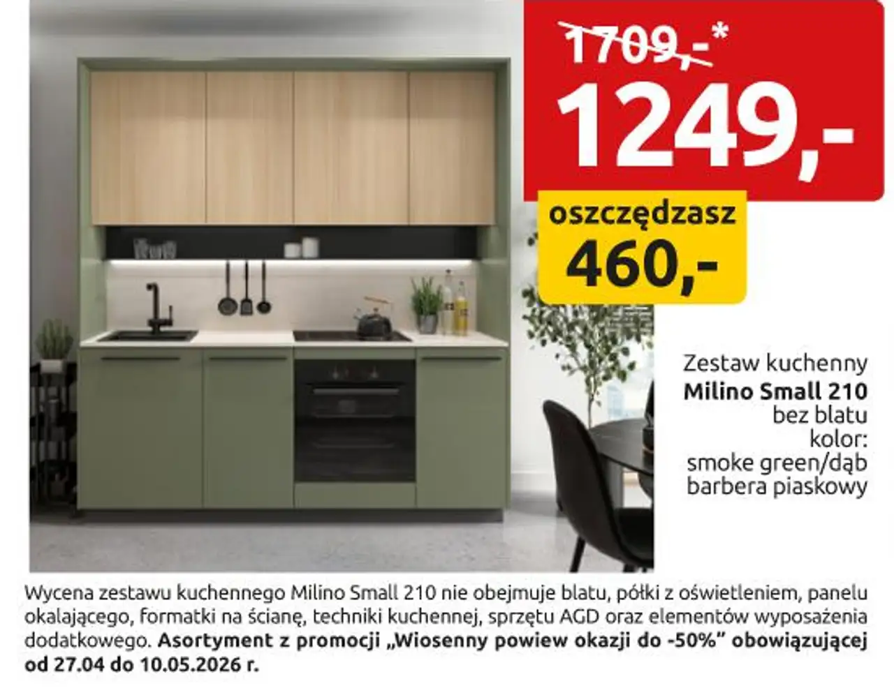 Zestaw kuchenny Milino Small 210 bez blatu