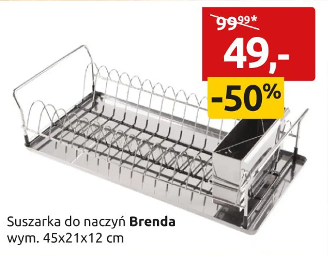 Suszarka do naczyń Brenda wym. 45x21x12 cm