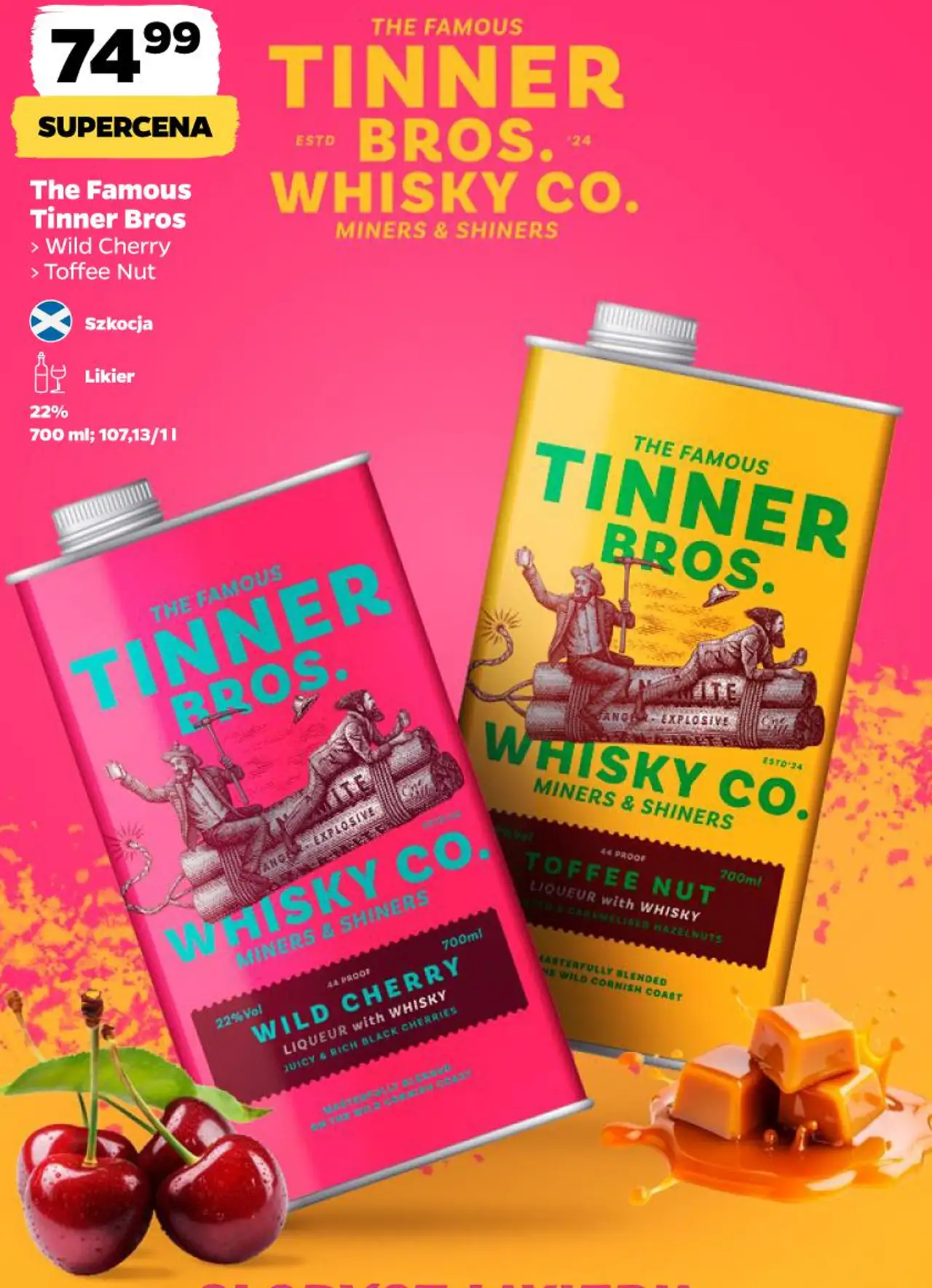 The Famous Tinner Bros Wild Cherry, Toffee Nut