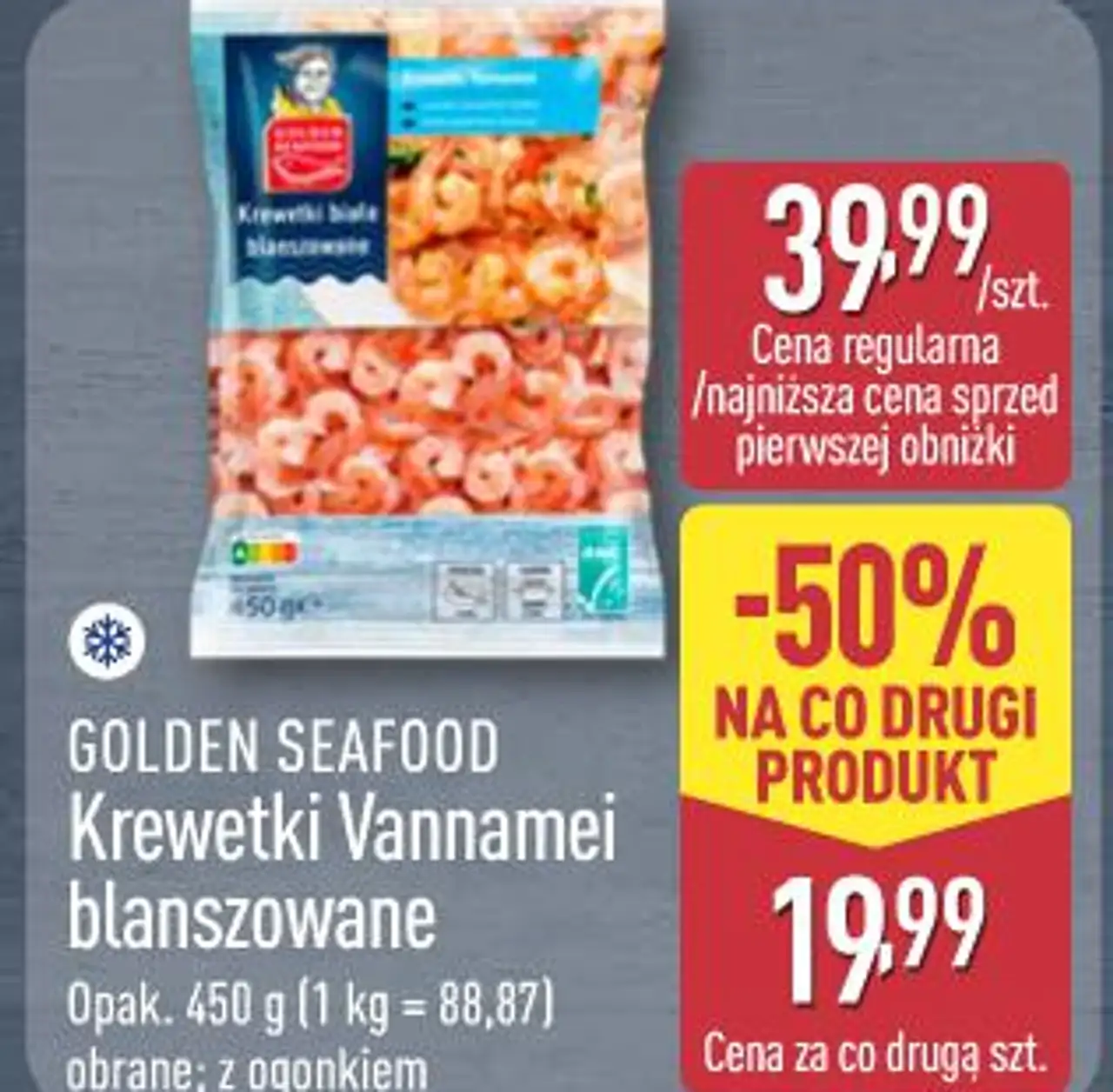 GOLDEN SEAFOOD Krewetki Vannamei blanszowane