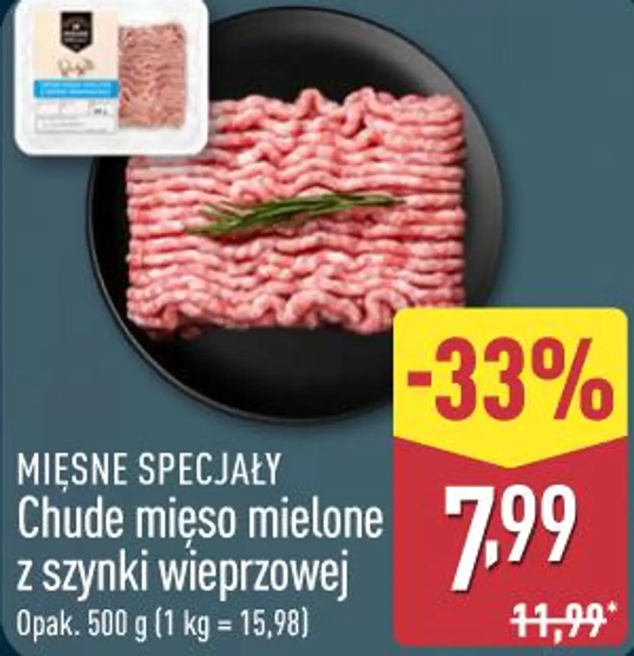 MIĘSNE SPECJAŁY Chude mięso mielone z szynki wieprzowej