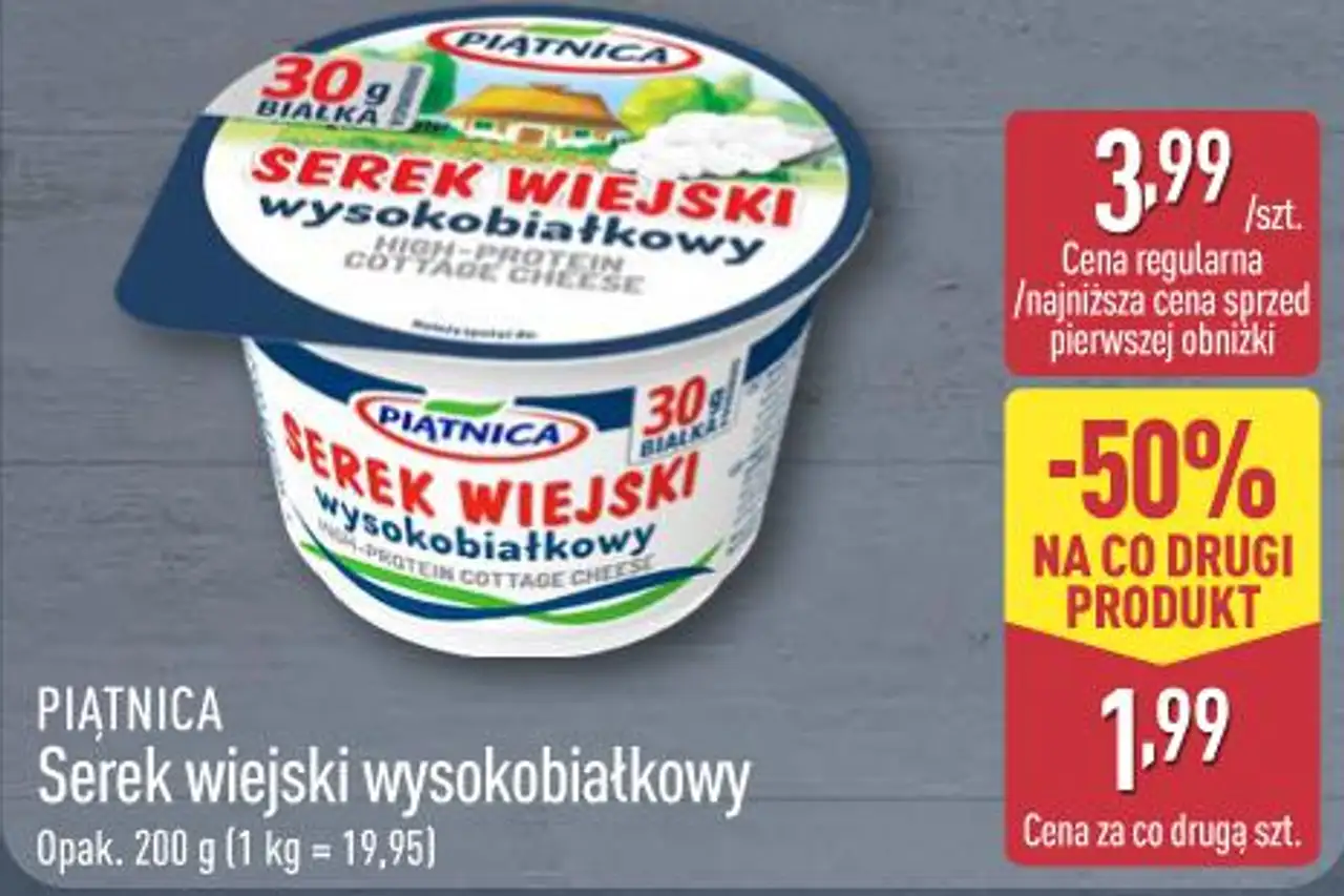 PIĄTNICA Serek wiejski wysokobiałkowy