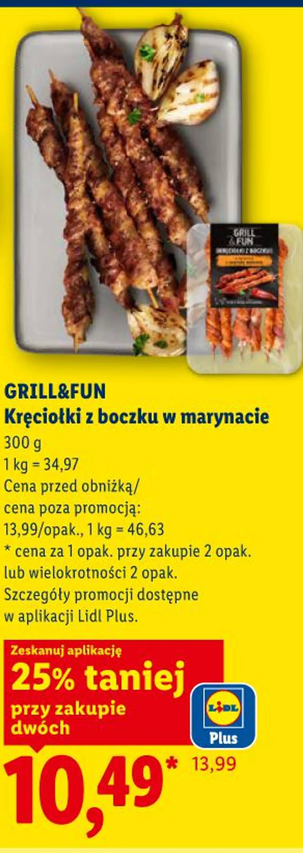 GRILL&FUN Kręciołki z boczku w marynacie