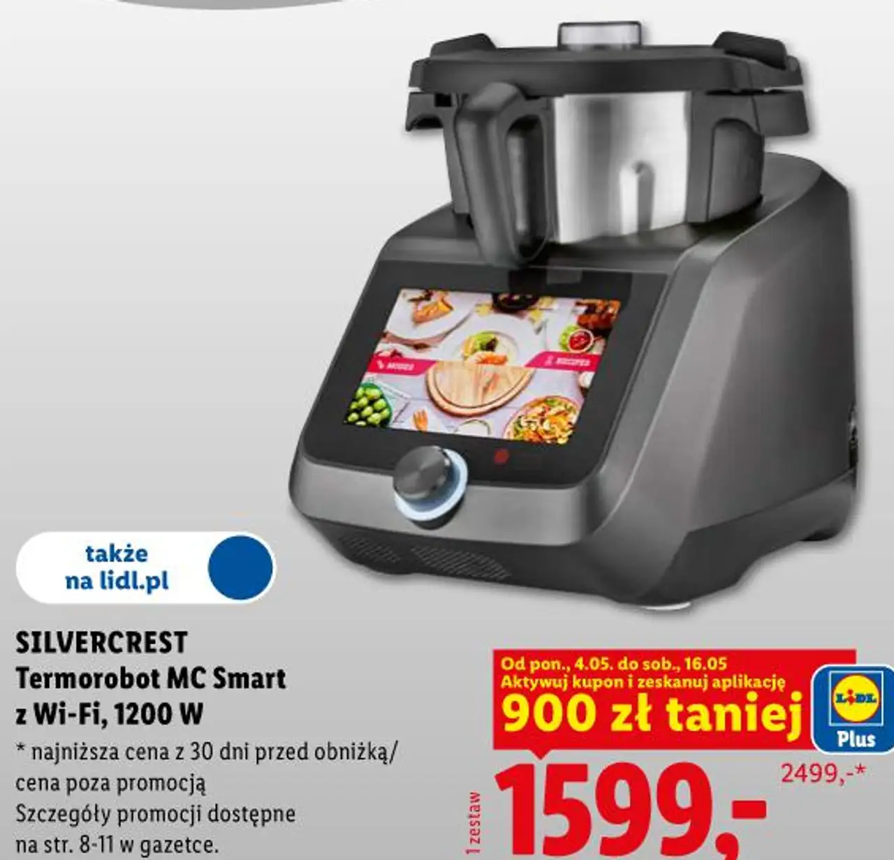 SILVERCREST Termorobot MC Smart z Wi-Fi, 1200 W
