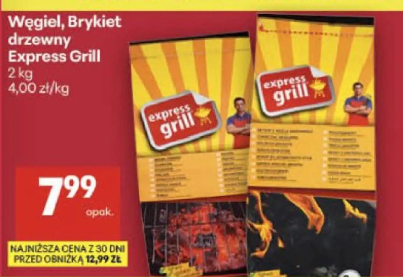 Węgiel, Brykiet drzewny Express Grill
