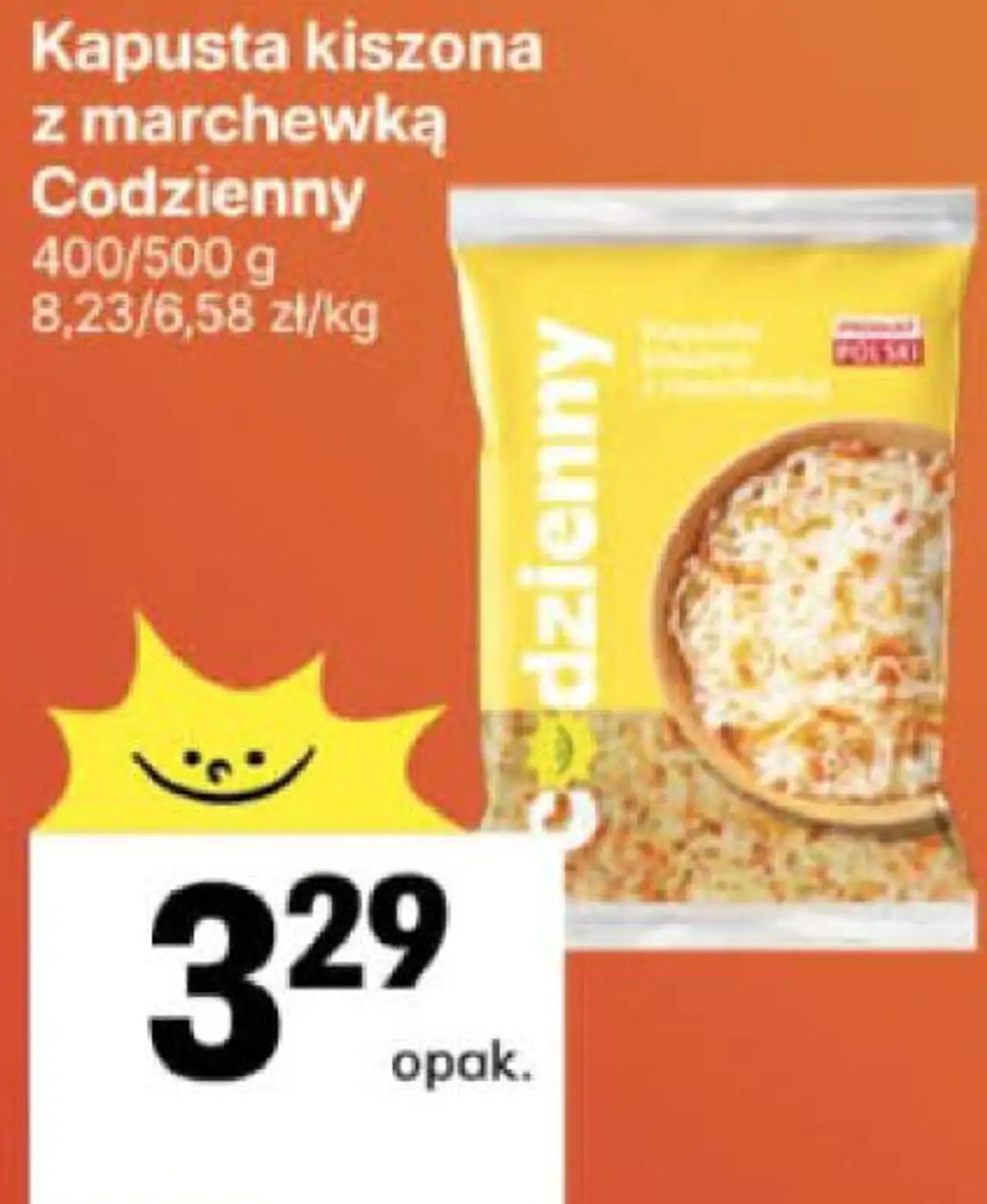 Kapusta kiszona z marchewką Codzienny 400/500 g